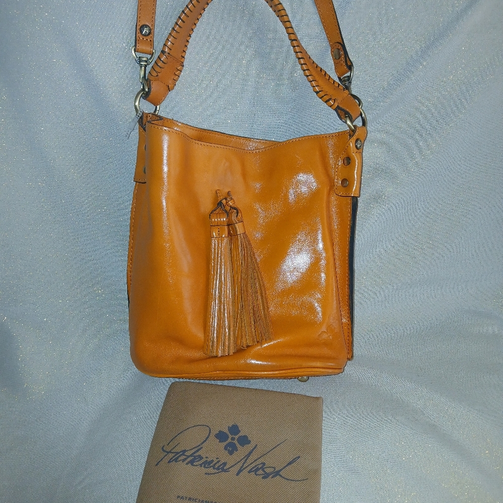 Patricia Nash Leather Bucket Handbag